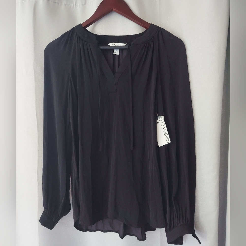 Nine West Elegant Black Blouse